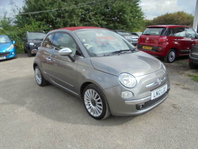 Fiat 500 0.9 TwinAir Lounge 2dr Convertible Petrol Grey